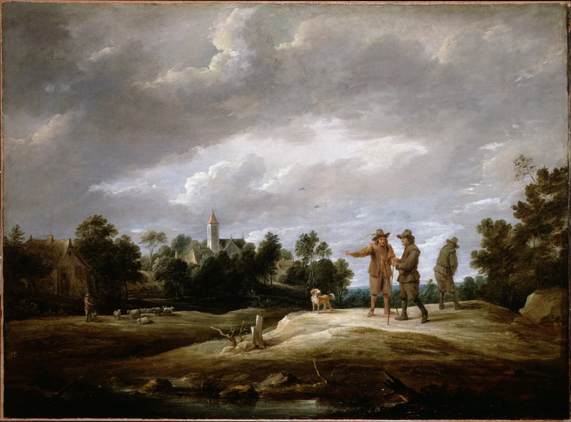 Peasants Conversing - David Teniers the Younger