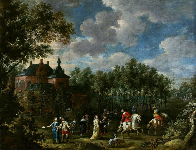 Gathering in a Park - David Teniers the Younger