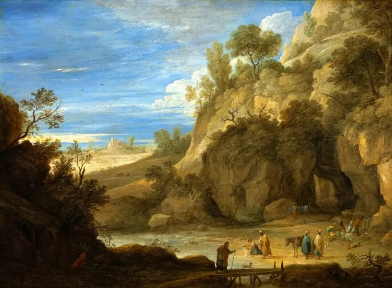 Landscape with Gypsies. - David Teniers the Younger