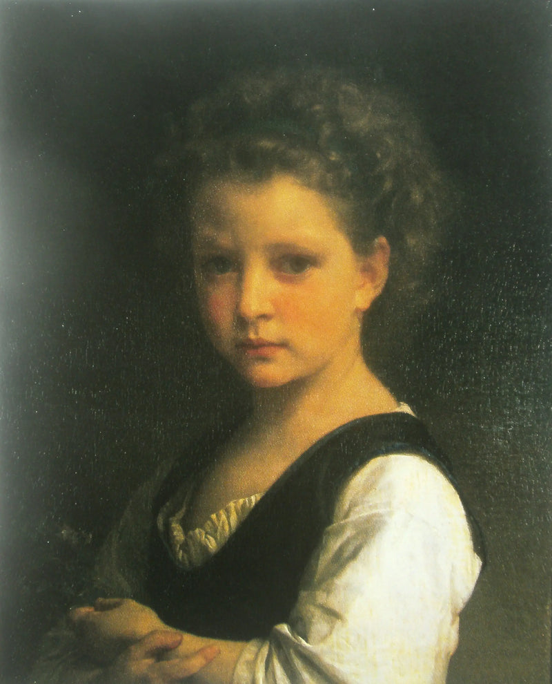 Girl with Violets - Bouguereau