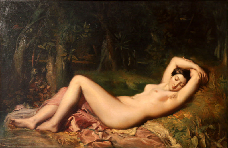 Sleeping Bather Near a Spring - Théodore Chassériau