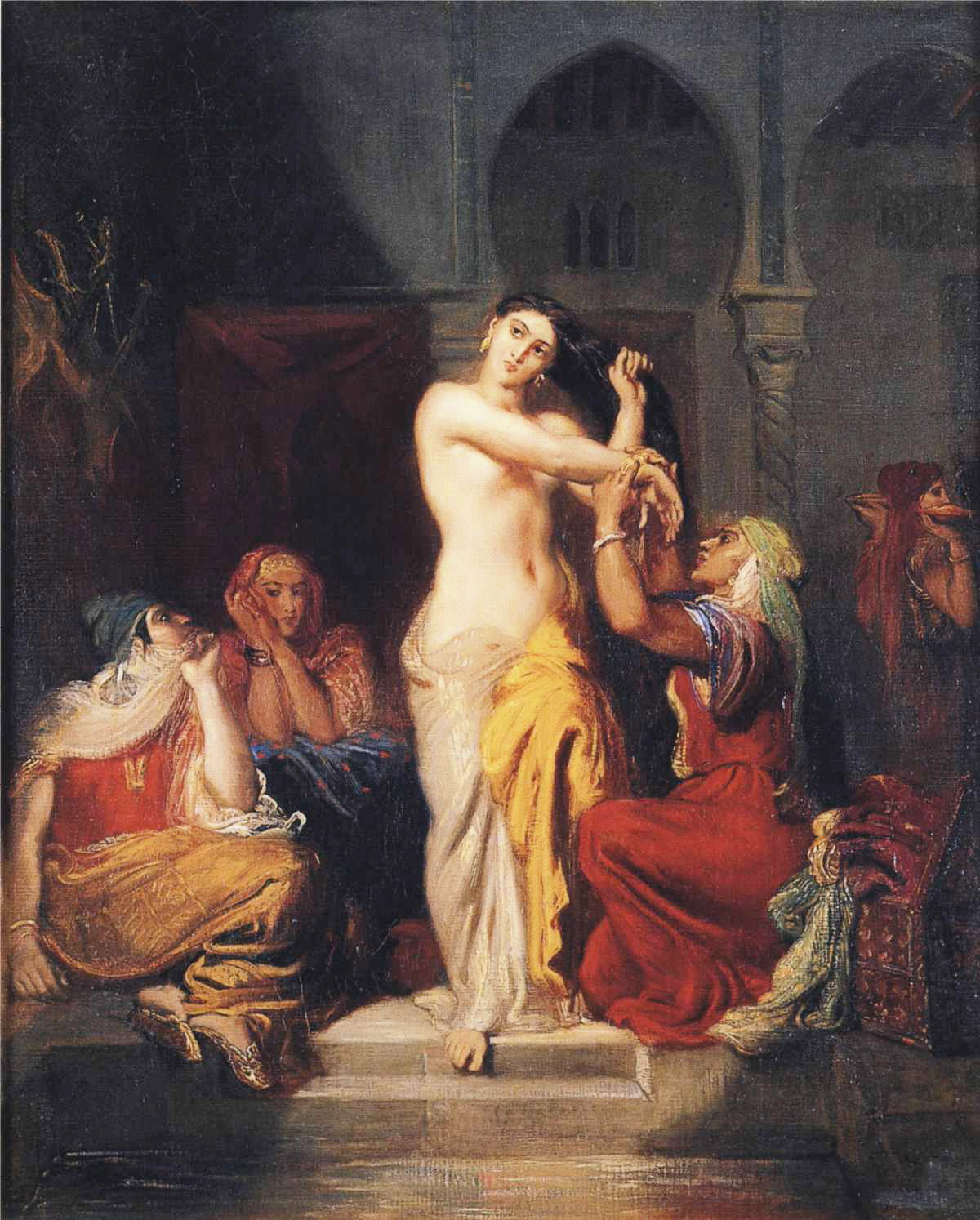 Femme mauresque sortant du bain - Théodore Chassériau - Alpha Reproduction