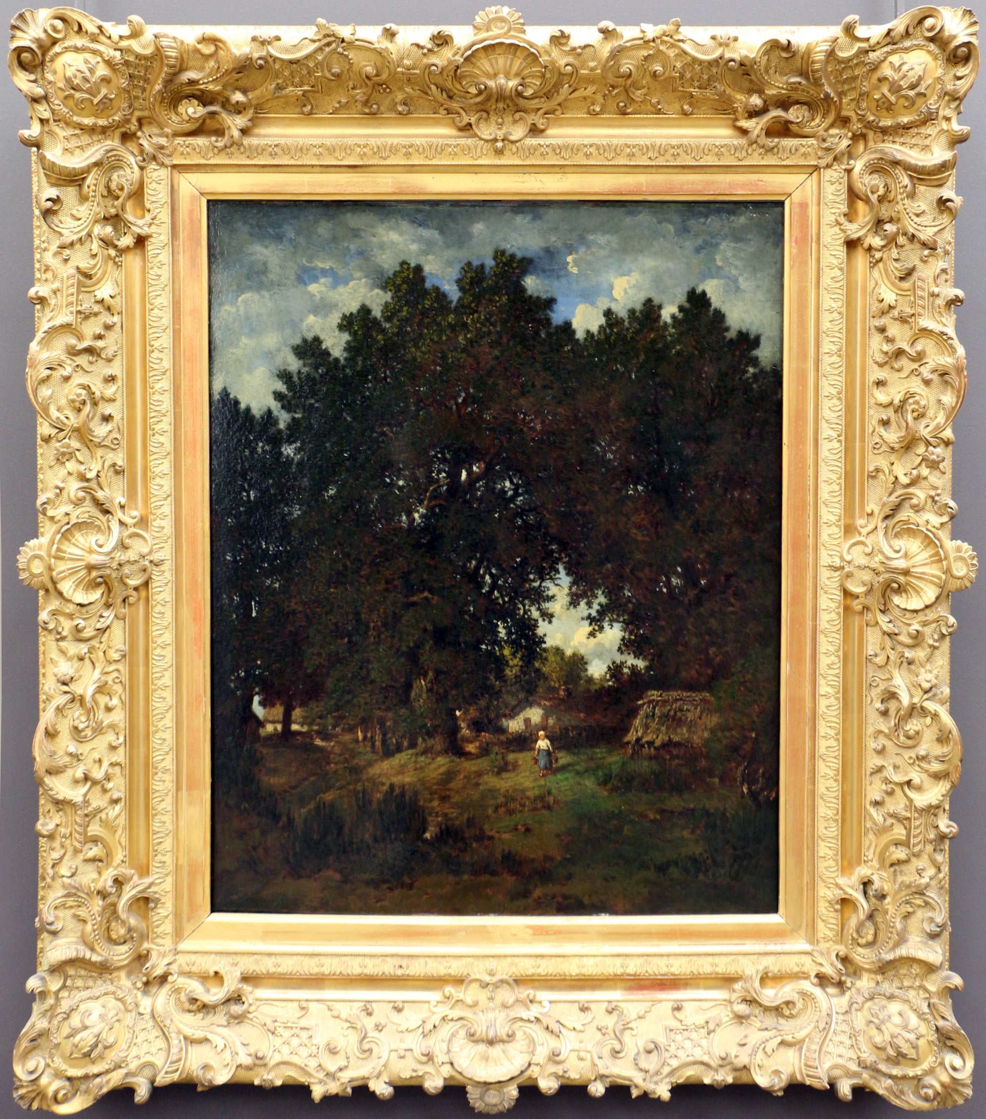 Village sous les arbres - Théodore Rousseau