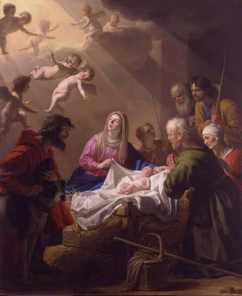 The Adoration of the Shepherds - Gerrit van Honthorst