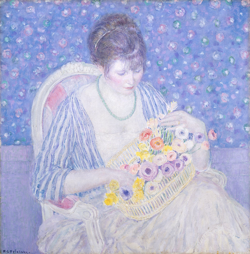 The Flower Basket - Frederick Carl Frieseke