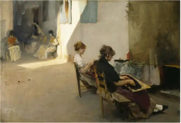 The Bead Stringers of Venice - John Singer Sargent