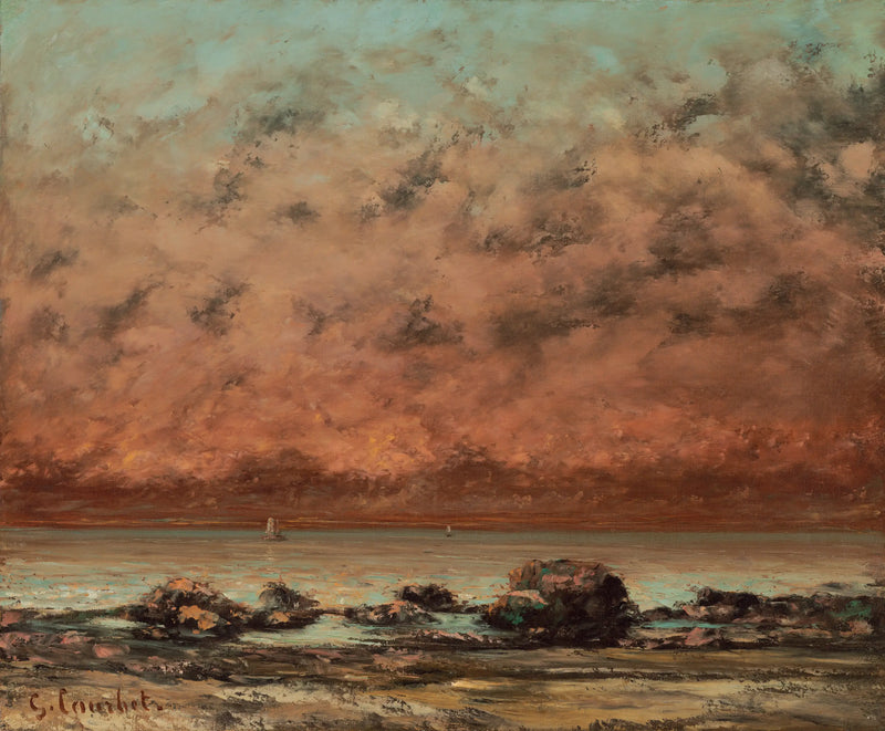 Les Roches Noires de Trouville - Gustave Courbet