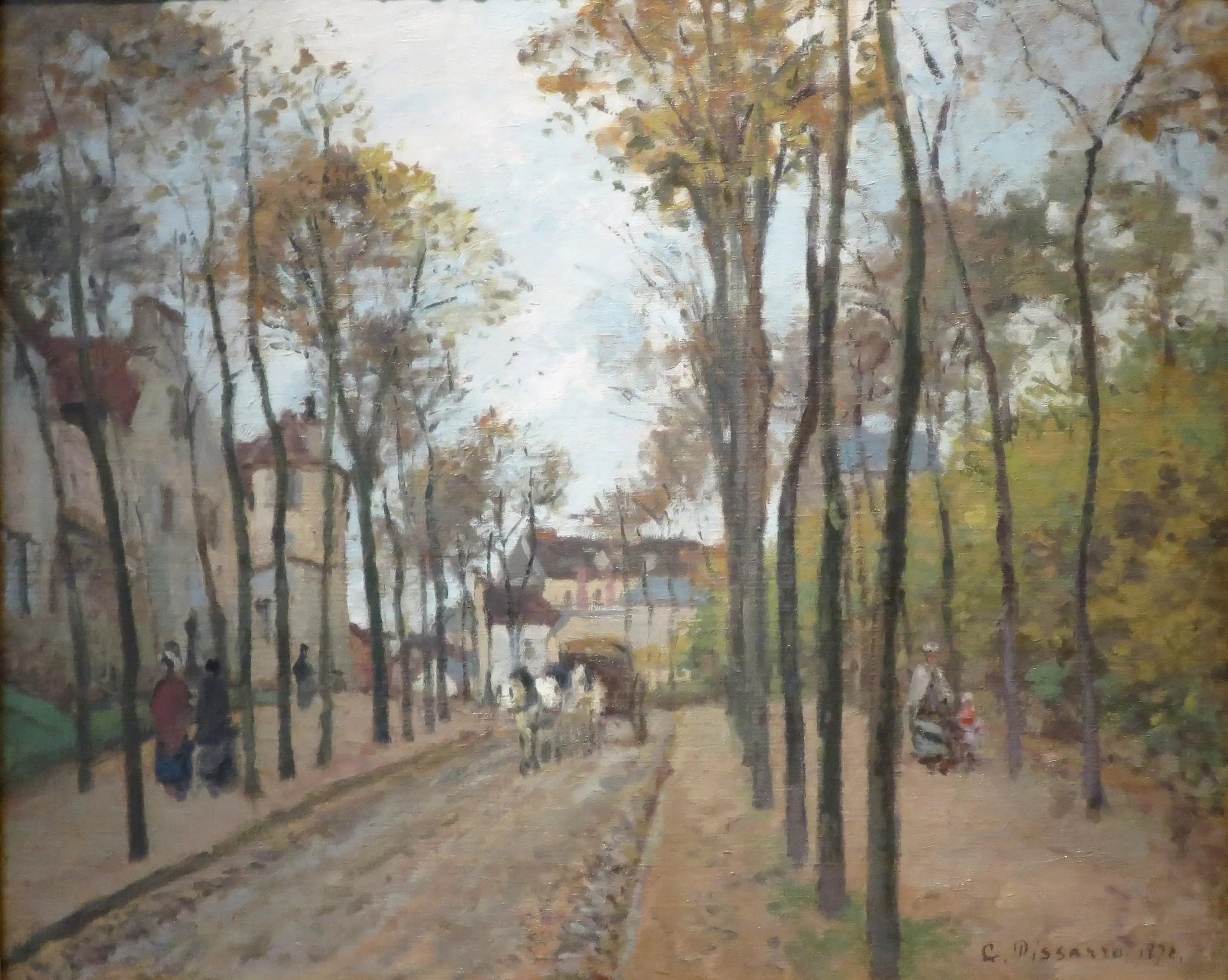 Reproduction du tableau « Le boulevard des Fossés, Pontoise - Camille Pissarro » par Alpha Reproduction en peinture à l’huile