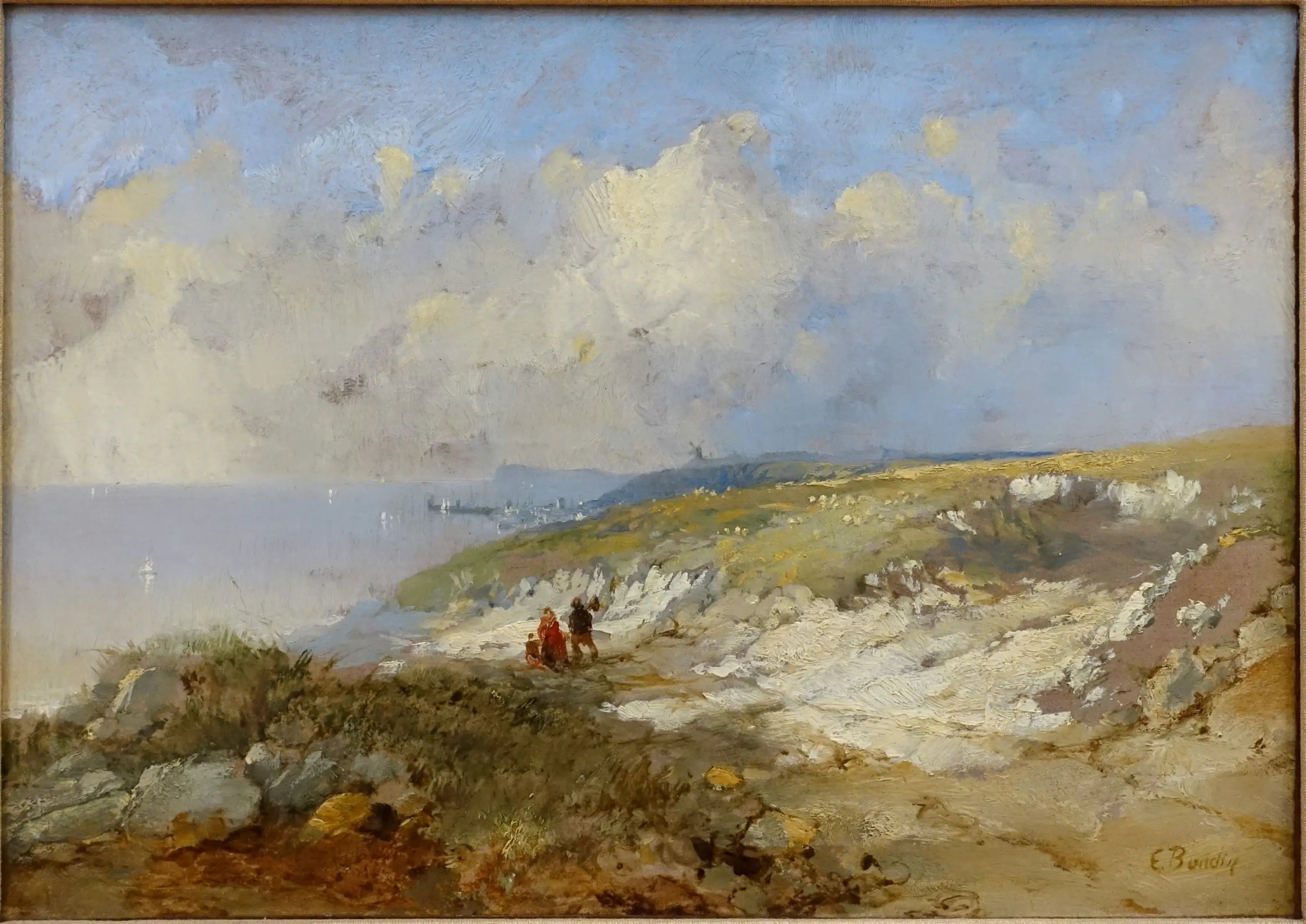Reproduction du tableau « La crique - Eugène Boudin » par Alpha Reproduction en peinture à l’huile