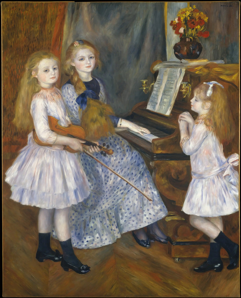 The Daughters of Catulle Mendès - Pierre-Auguste Renoir