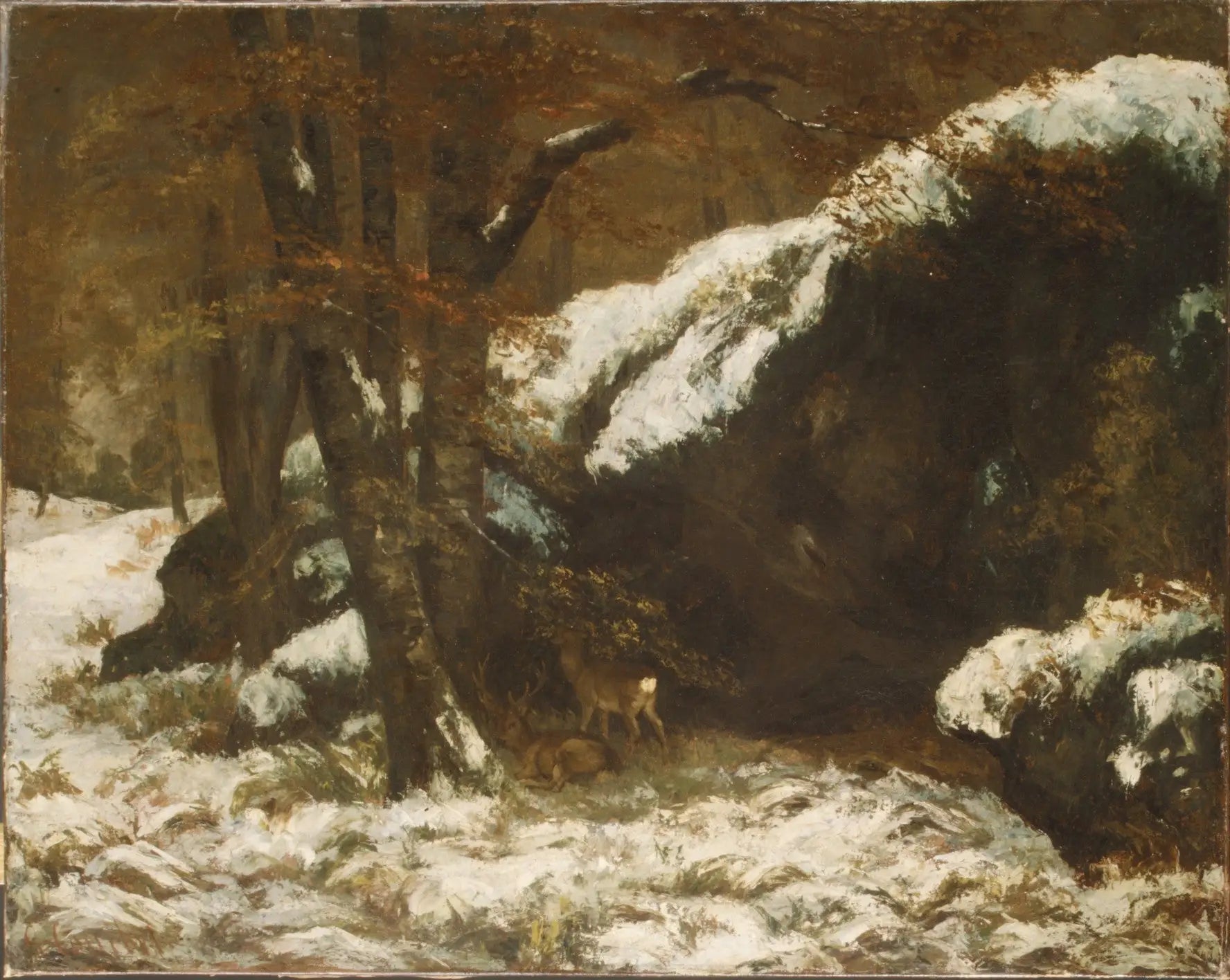 Le cerf - Gustave Courbet - Alpha Reproduction