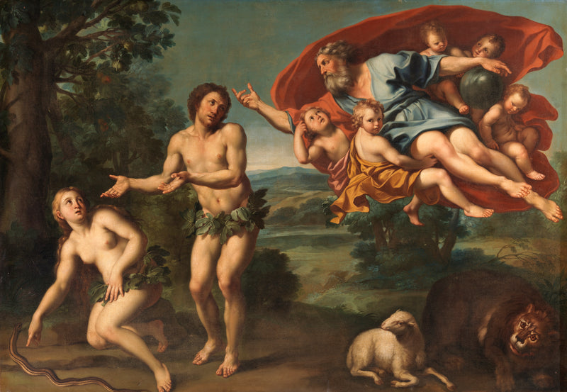The Expulsion of Adam and Eve - Domenichino