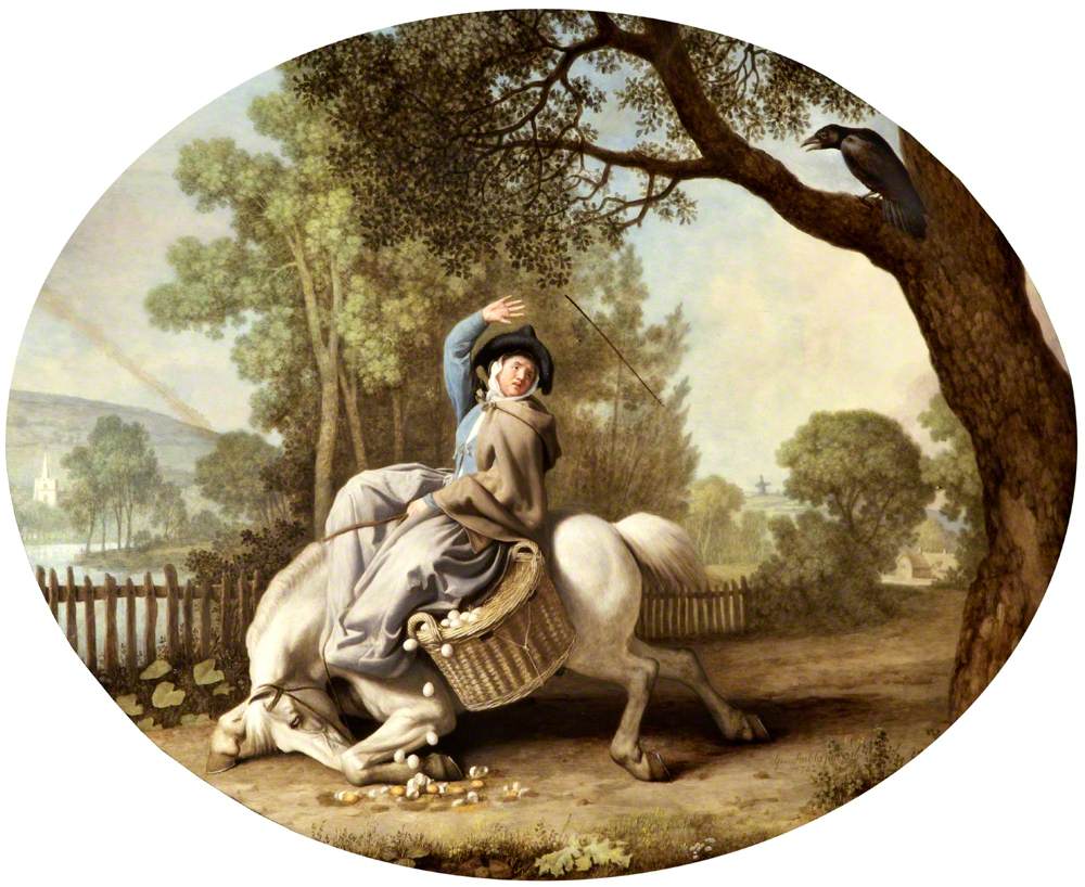 La fermière et le corbeau - George Stubbs