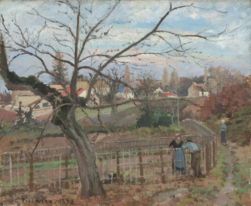 The Fence - Camille Pissarro
