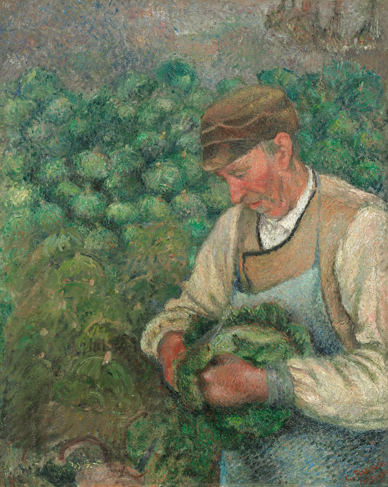 The Gardener - Old Peasant with Cabbage - Camille Pissarro