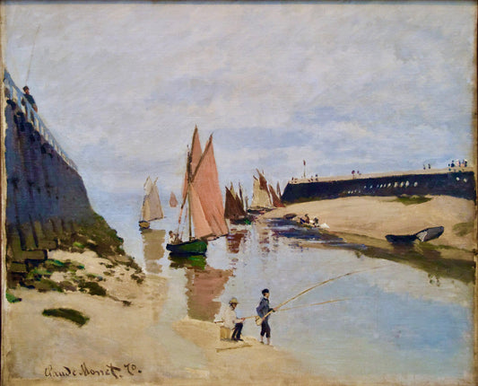 "The Port of Trouville" – Claude Monet (1870)