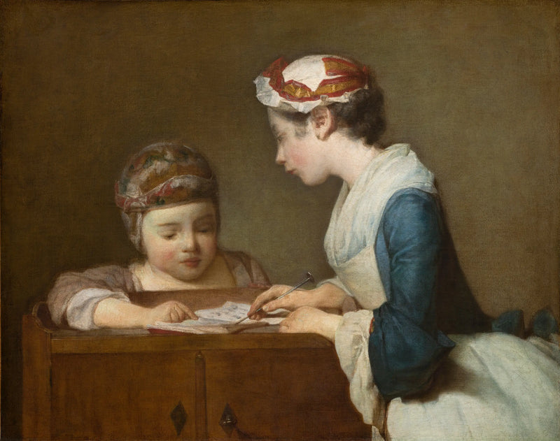 The Little Schoolmistress - Jean Siméon Chardin