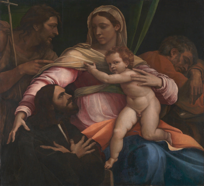 The Virgin and Child with Saints and a Donor - Sebastiano del Piombo