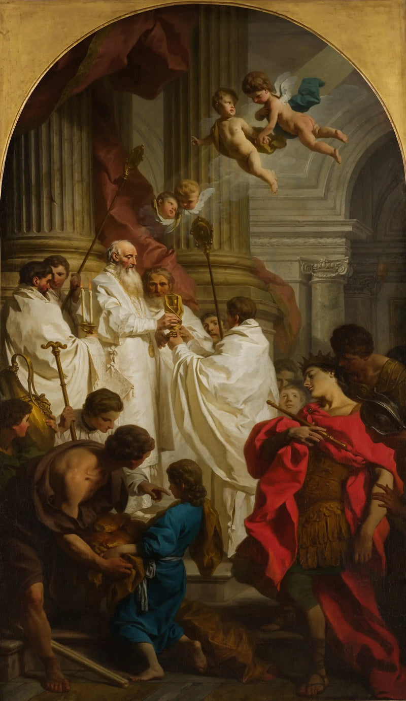 The Mass of Saint Basil - Pierre Subleyras
