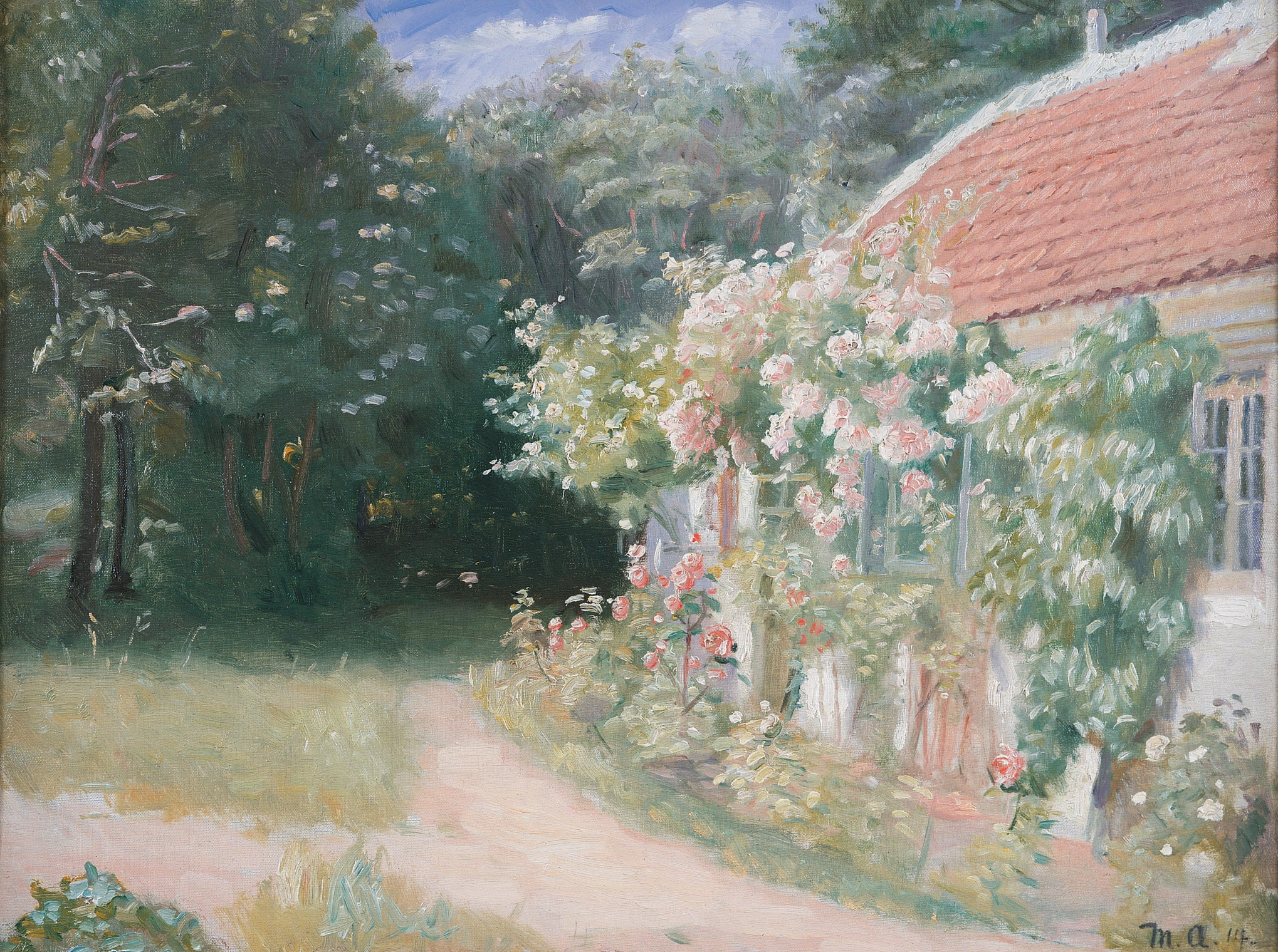The Old Garden House - Michael Peter Ancher