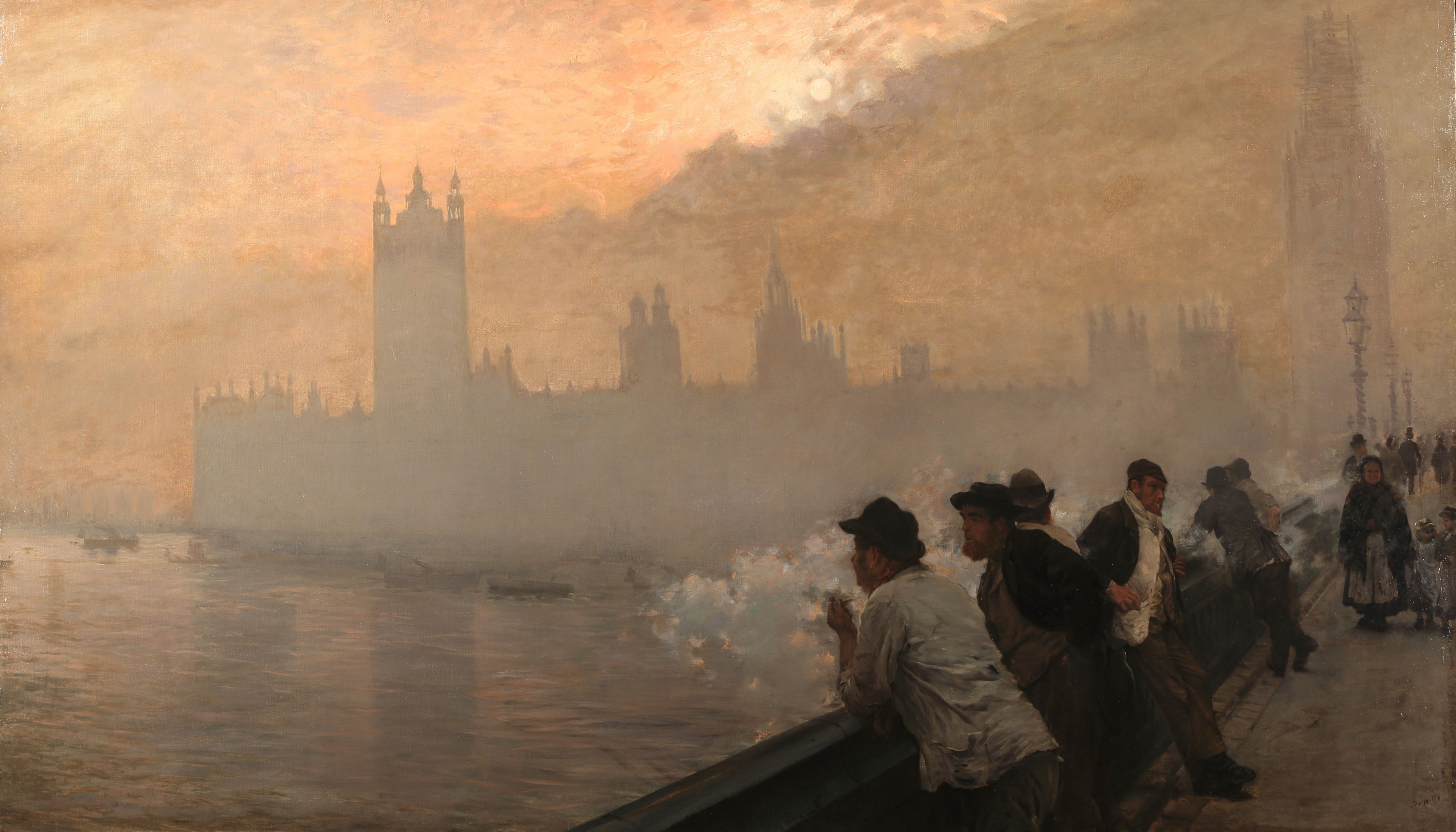 Le palais de Westminster Londres - Giuseppe De Nittis - Alpha Reproduction