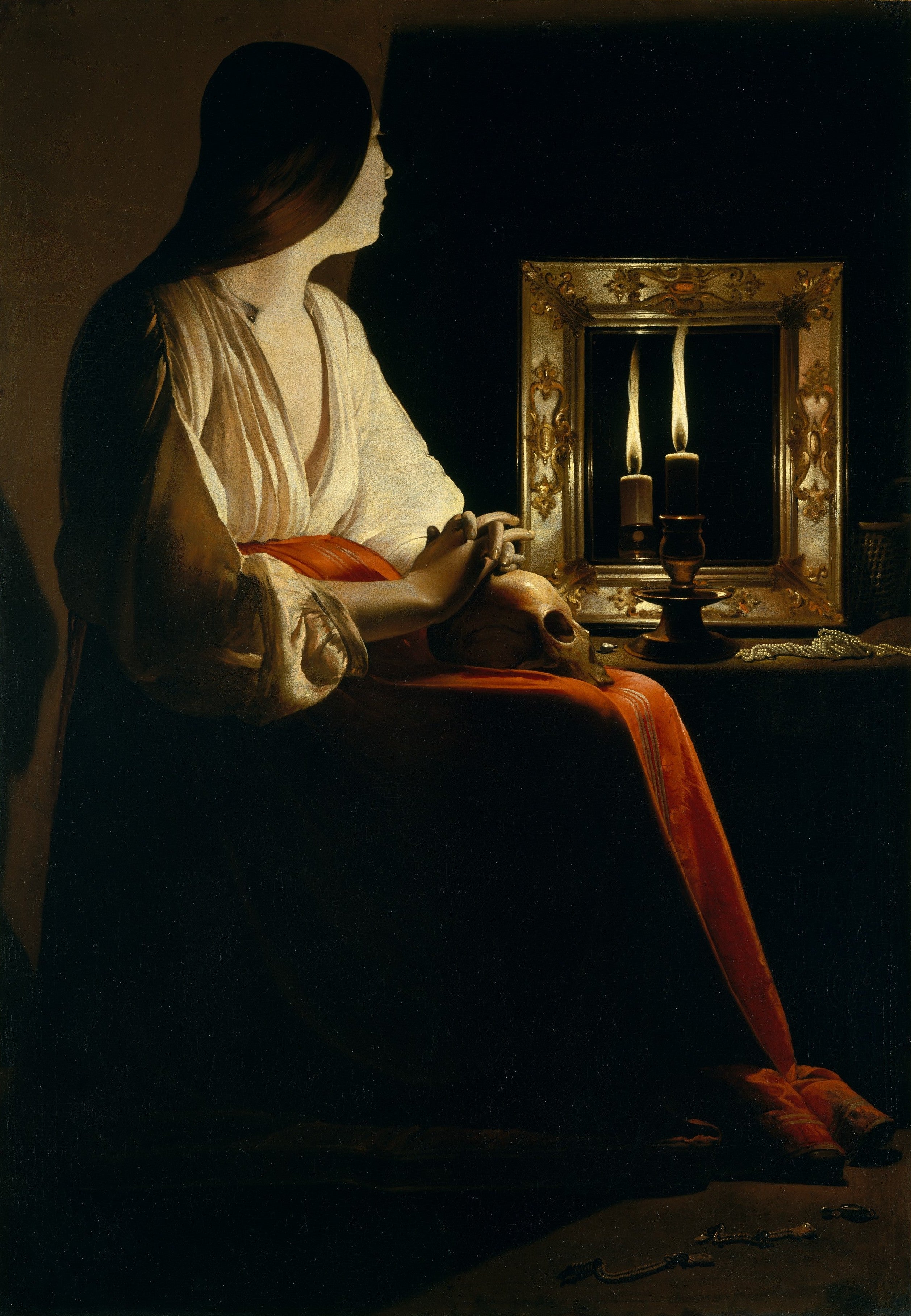 La Madeleine aux deux flammes - Georges de La Tour - Alpha Reproduction