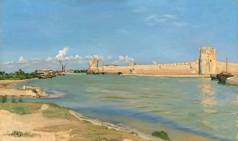 the ramparts of Aigues-Mortes - Frédéric Bazille
