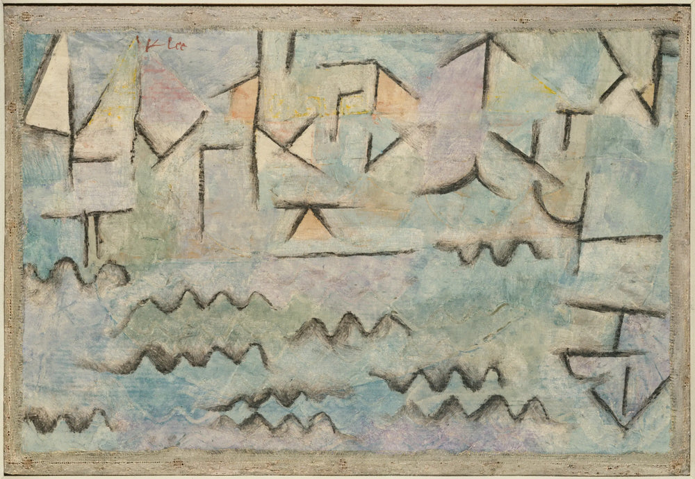 Le Rhin à Duisbourg - Paul Klee - Alpha Reproduction