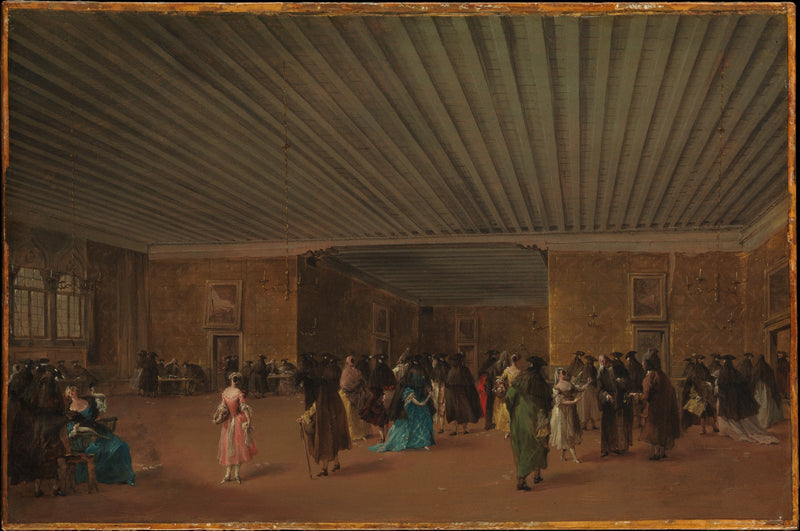 The Public Ridotto at the Dandolo Palace - Francesco Guardi