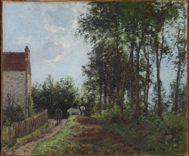 The Road Near the Farm - Camille Pissarro
