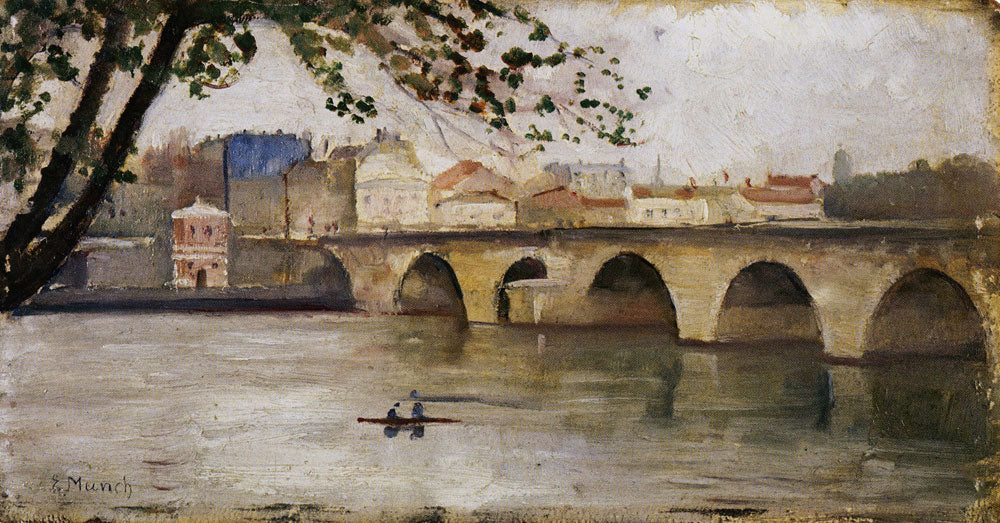 Reproduction du tableau « La Seine à Saint-Cloud - Edvard Munch » par Alpha Reproduction en peinture à l’huile