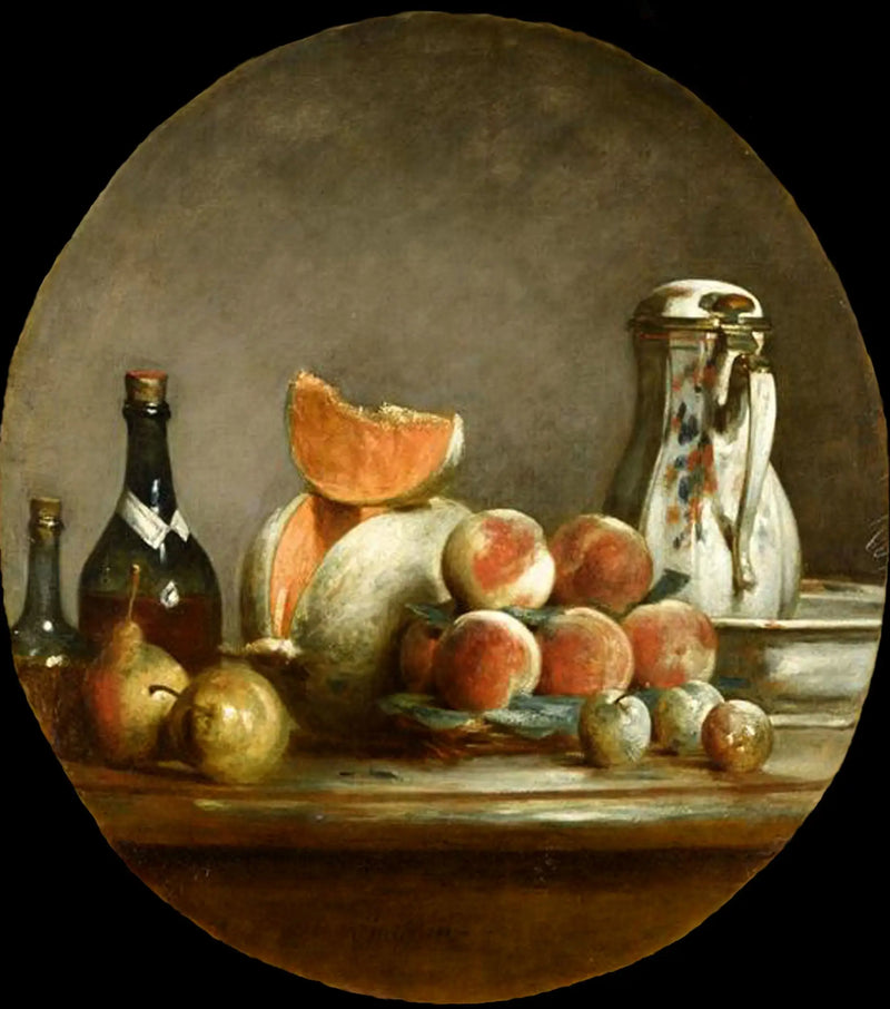 Melon, Pears, Peaches et Pruneaux - Jean Siméon Chardin
