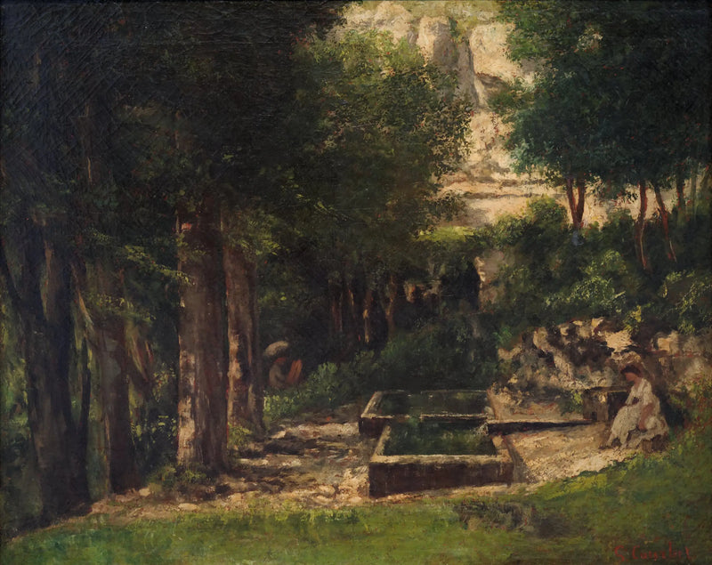 The Source of Léri - Gustave Courbet