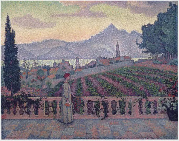 The Terrace, Saint-Tropez - Paul Signac