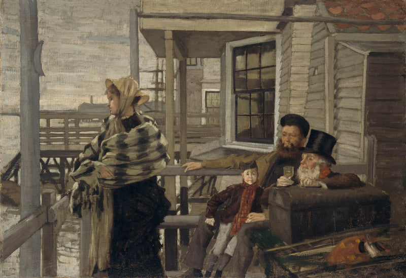 The Inn of the Three Crows, Gravesend - James Tissot