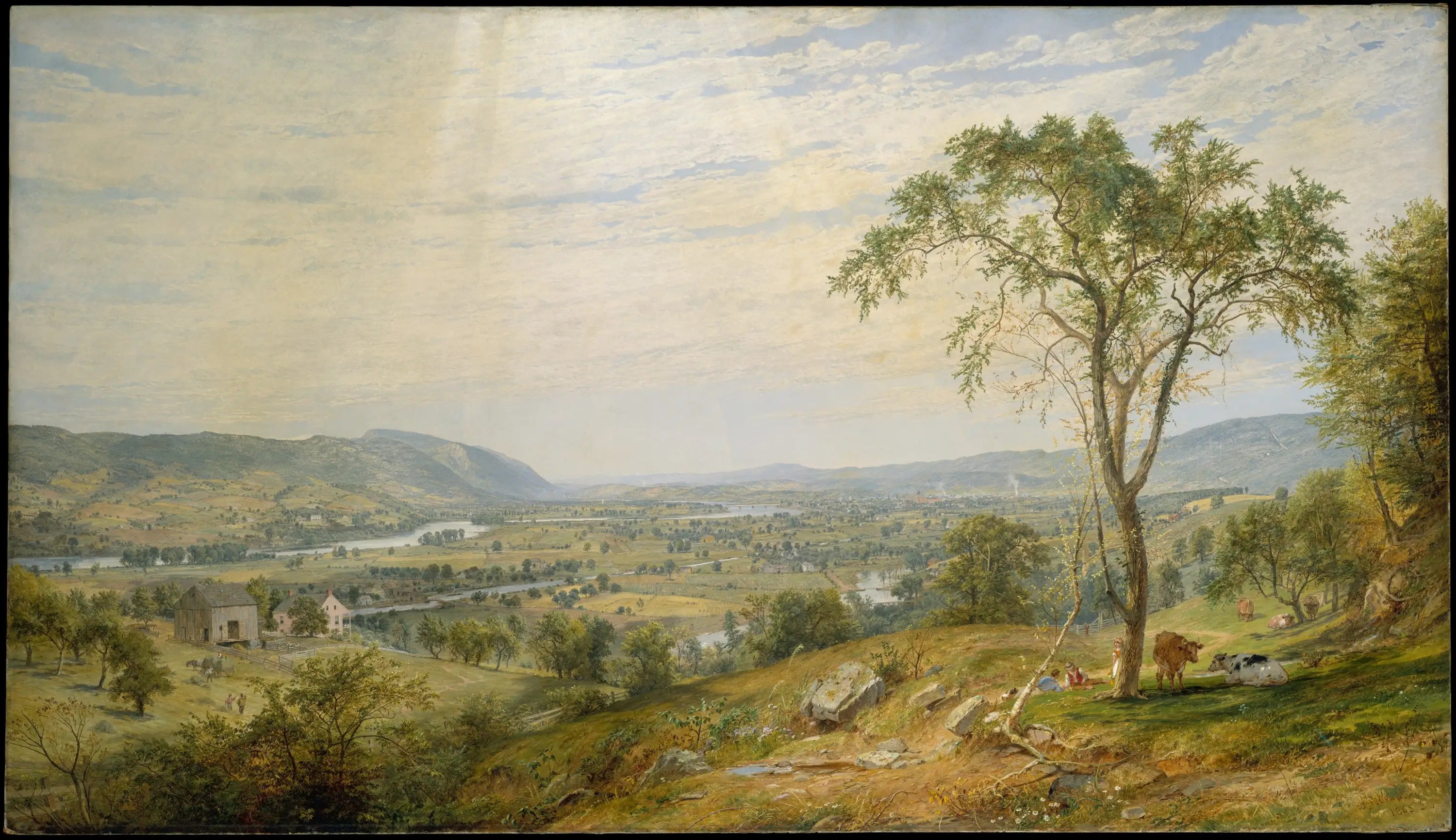 La vallée du Wyoming - Jasper Francis Cropsey - Alpha Reproduction