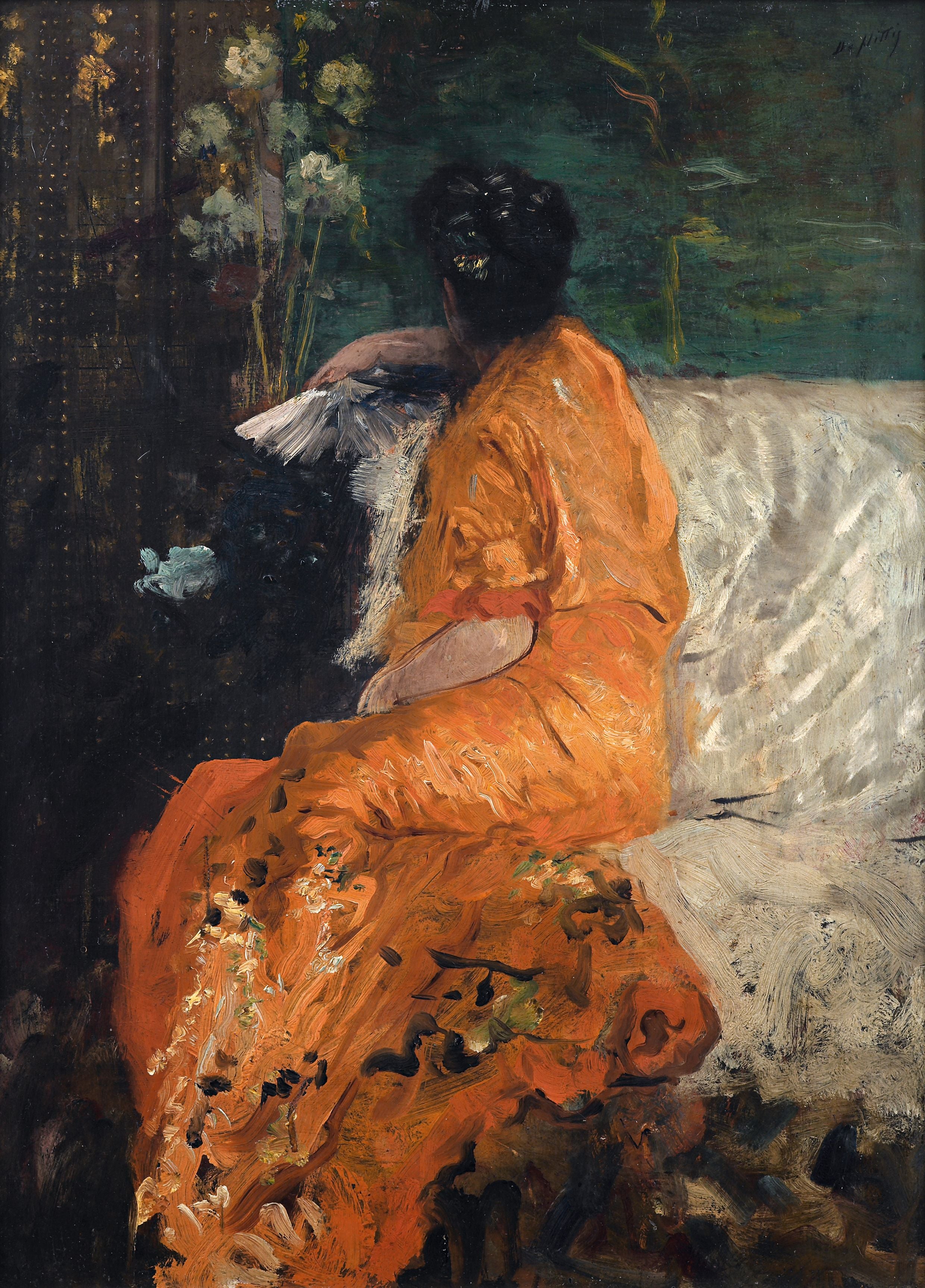 Le kimono orange - Giuseppe De Nittis - Alpha Reproduction