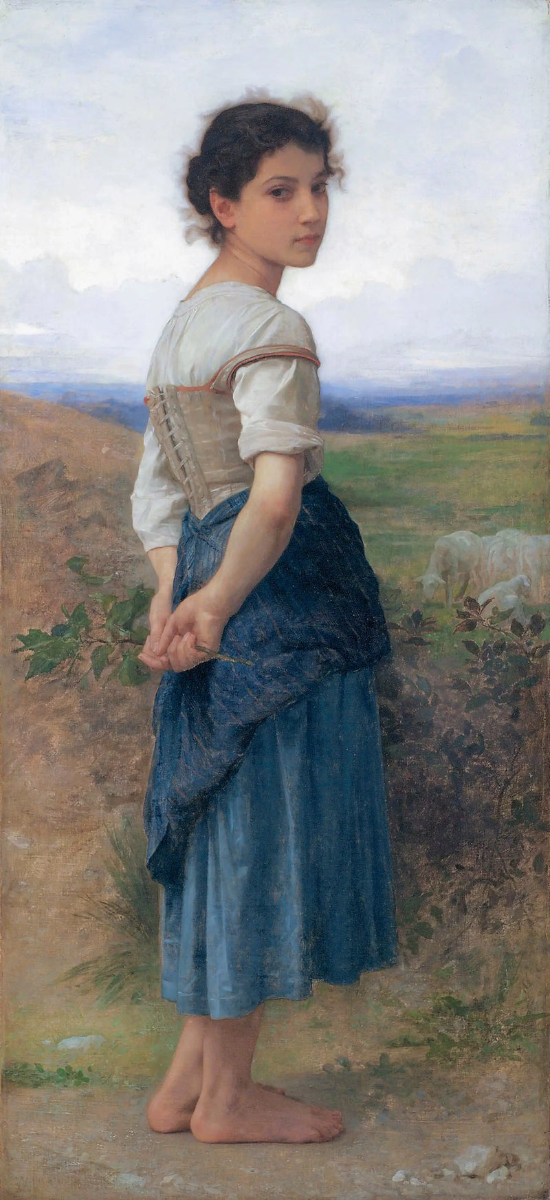 The Young Shepherdess - Bouguereau