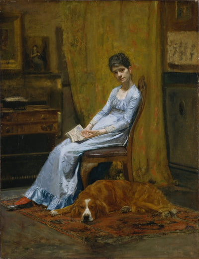 La Femme de l’artiste et son setter - Thomas Eakins - Alpha Reproduction