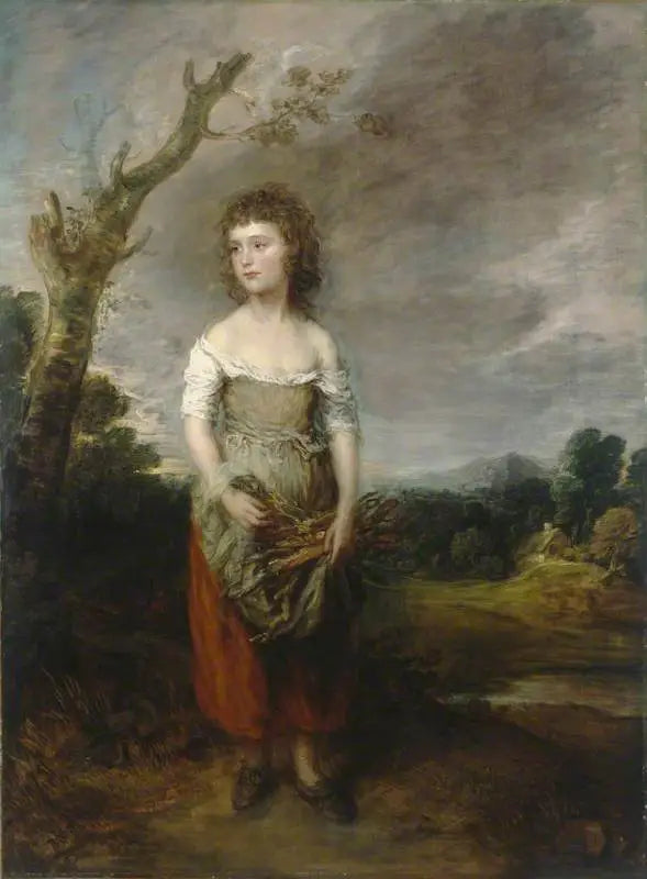 A peasant woman gathering bundles in a forest - Thomas Gainsborough