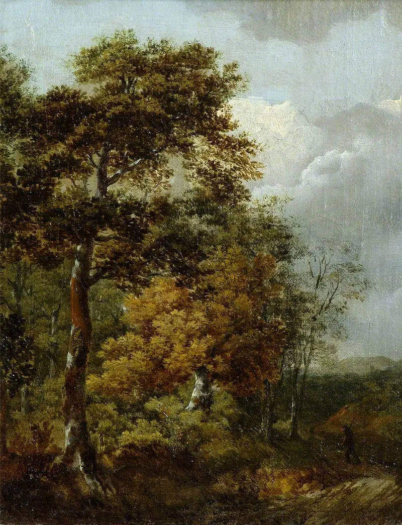 Landscape with a Peasant on a Path - Thomas Gainsborough