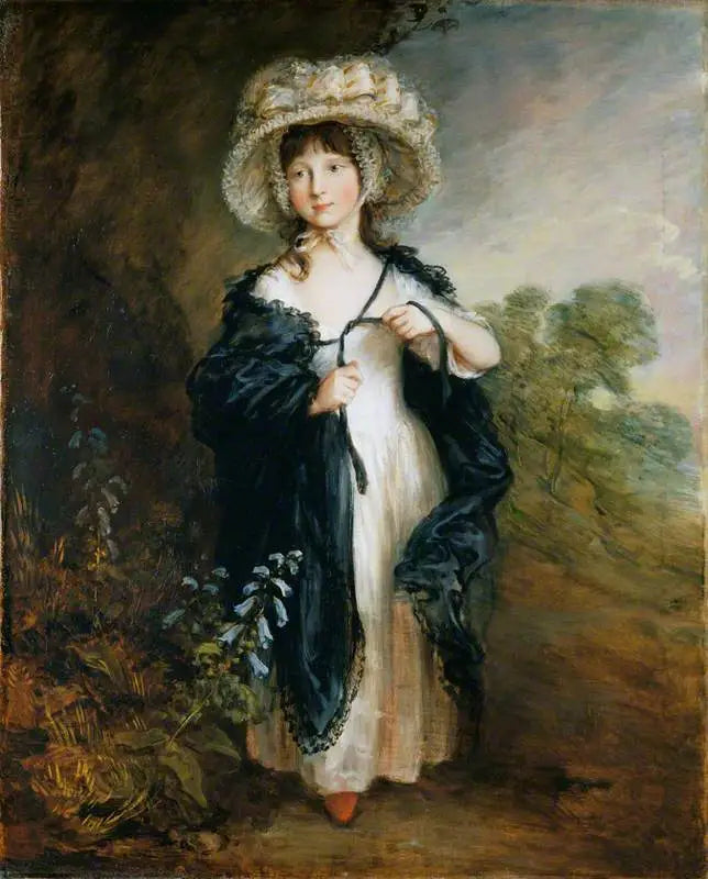 Mademoiselle Elizabeth Haverfield - Thomas Gainsborough - Alpha Reproduction