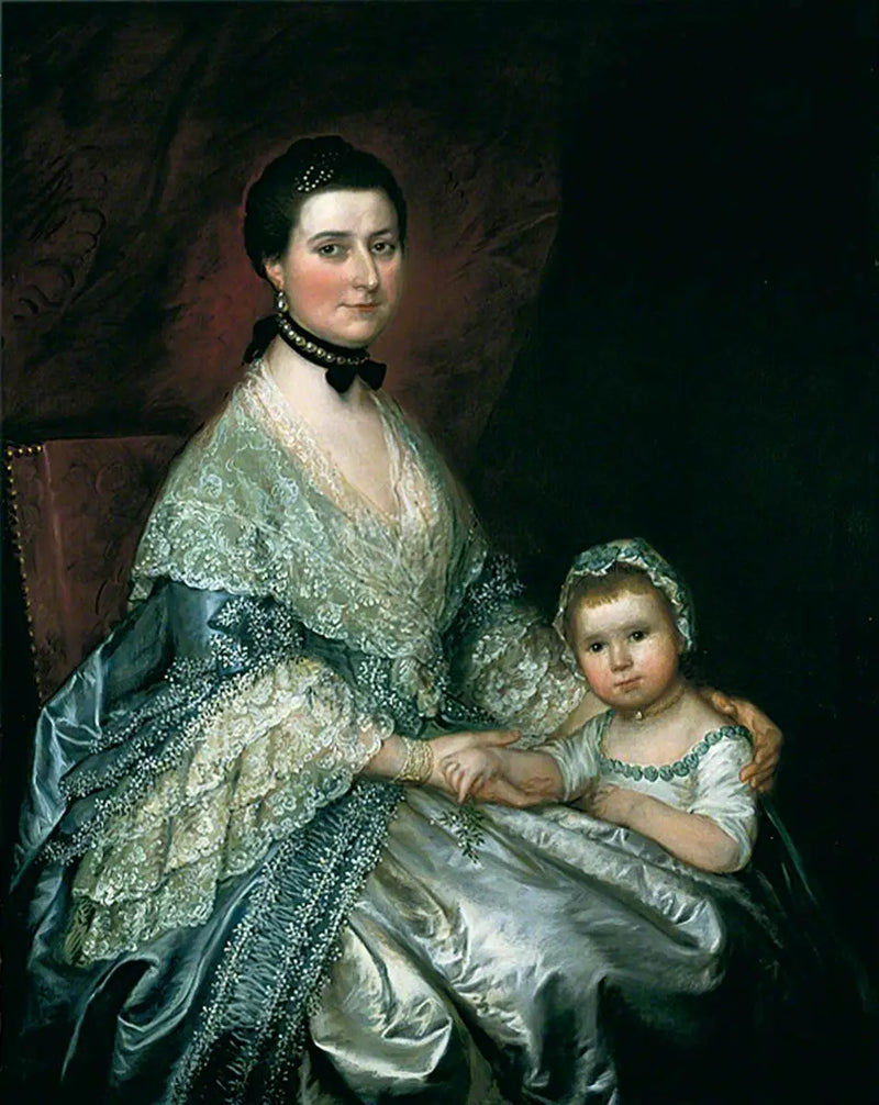 Mrs. Bedingfield and her daughter - Thomas Gainsborough