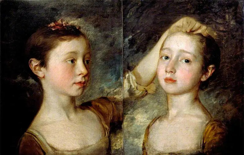 Portrait of the painter's two daughters - Thomas Gainsborough