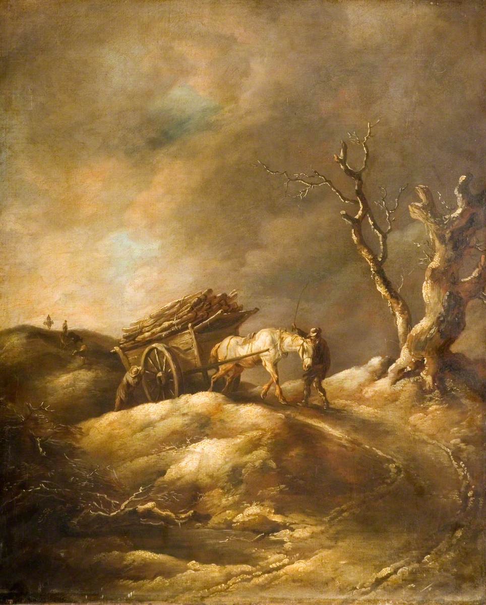 Scène d'hiver avec cheval et charrette - Thomas Gainsborough