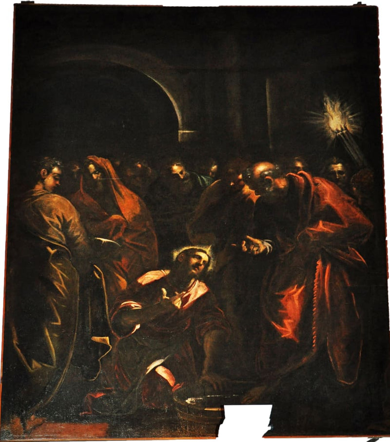The Christ washing the disciples' feet - Jacopo Tintoretto