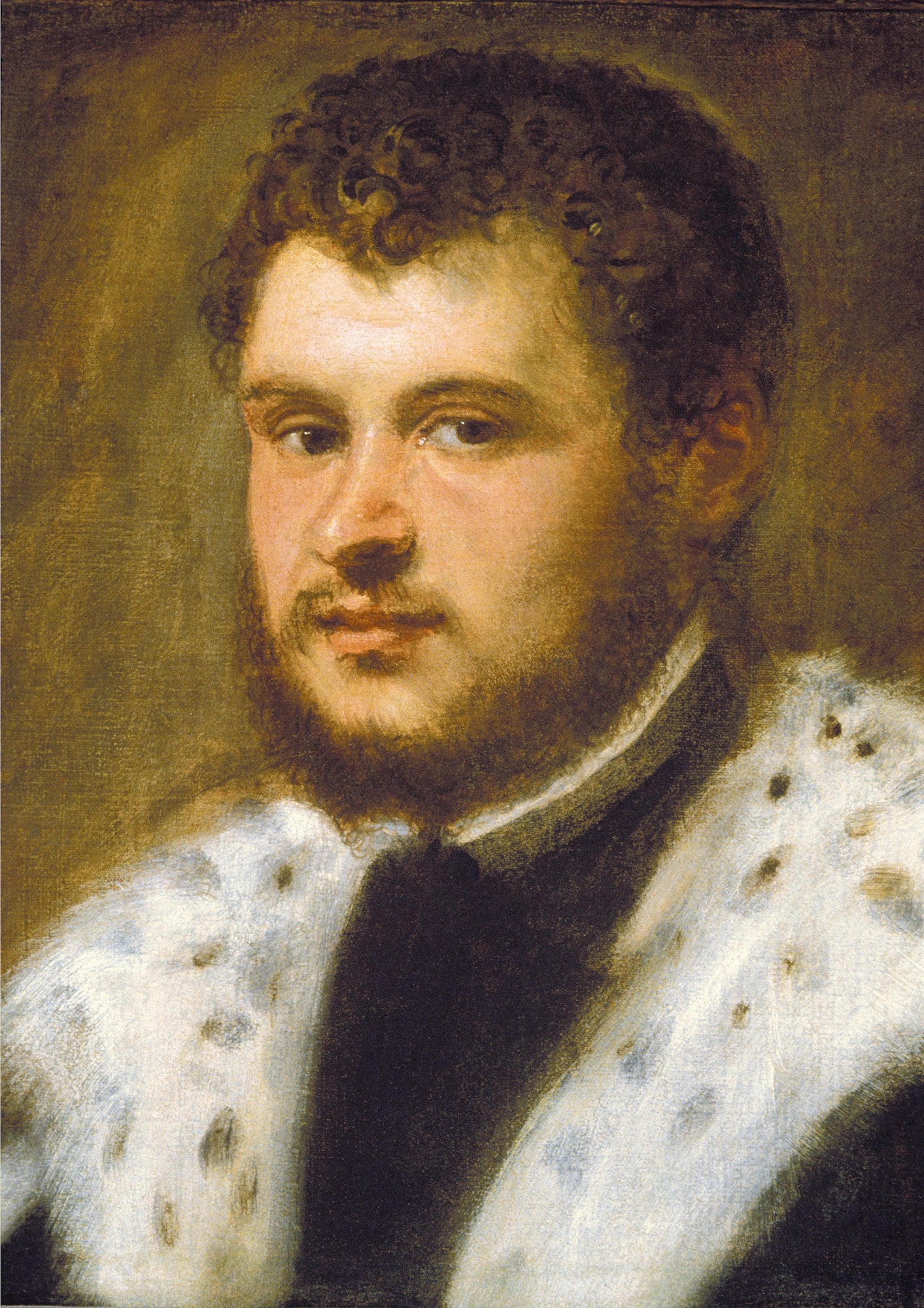 Jeune homme avec une barbe - Jacopo Tintoretto - Alpha Reproduction