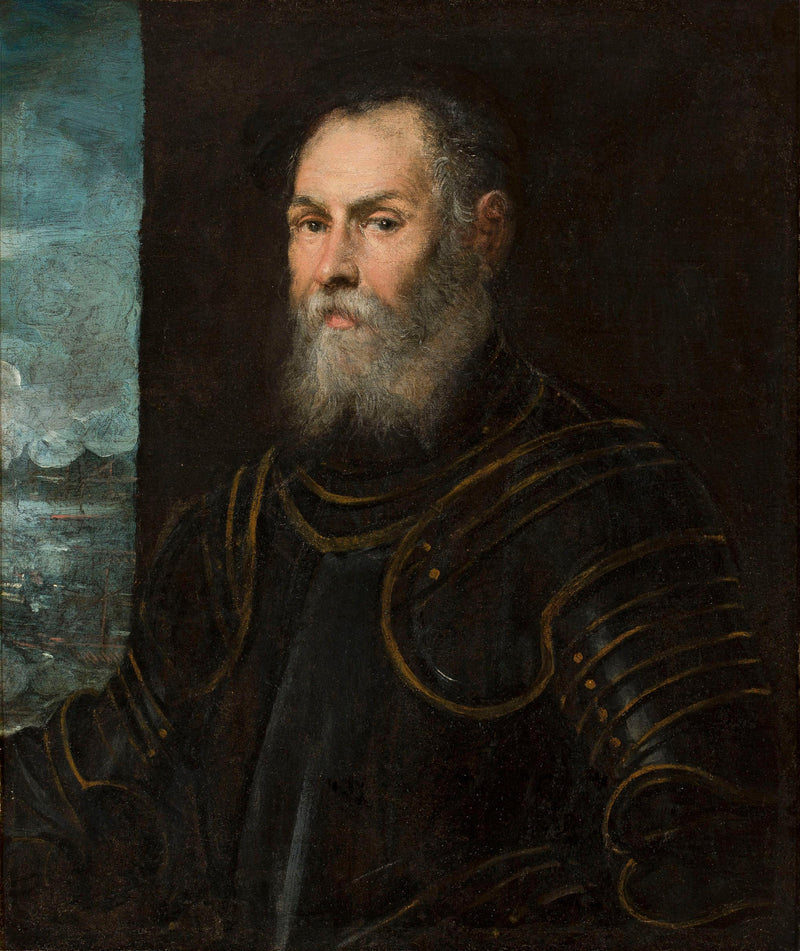 Portrait of a Venetian admiral. - Jacopo Tintoretto