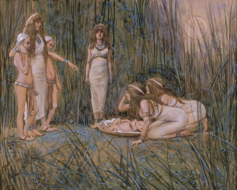 The Daughter of the Pharaoh Receives Moses' Mother - James Tissot