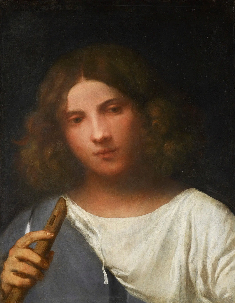 Shepherd Playing Flute - Titian
